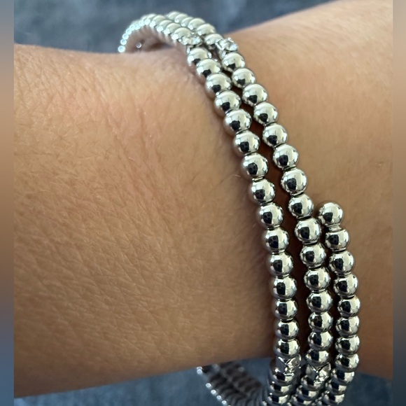 LOFT Jewelry - LOFT Silver Wrap Beaded Bracelet